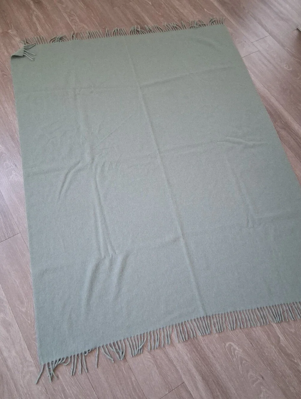 Alicia Adams Alpaca Throw In Sage Green